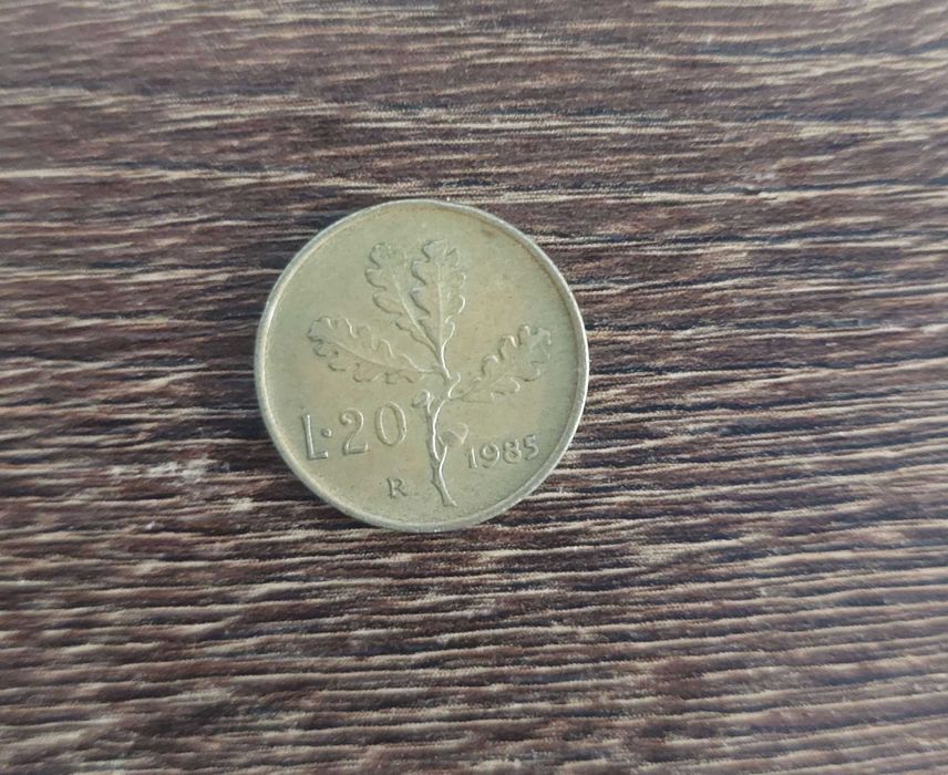 Monede Vechi - Lira de 20 Italiana 1985 si altele