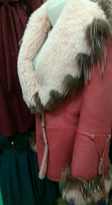 Дубленка женская кожа