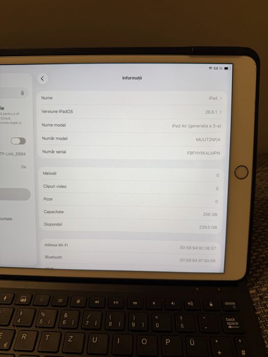 Apple iPad Air 3 – 256GB – Wi-Fi Only – Grad A bat 91%