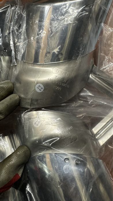 Оригинални Audi SQ7 стоманени хромирани накрайници генерация ауспух