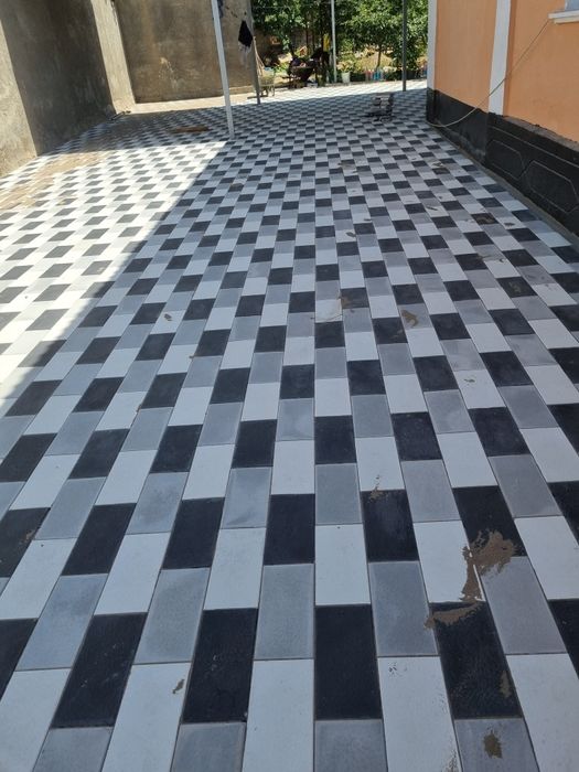 Укладка брусчатка