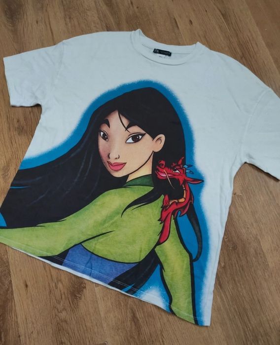 Tricou dama Zara Disney Mulan mărimea M