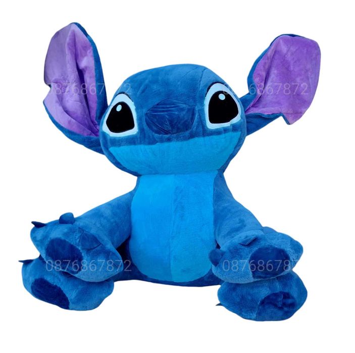 Голям плюшен СТИЧ , голяма плюшена играчка Лило и Стич Подарък 100 см