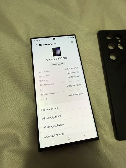 Samsung S23 ULTRA cu garantie 12 luni 512gb stocare si 12gb ram