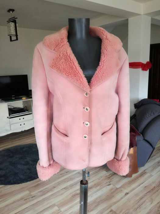 Cojoc /cojocel dama,scurt blana naturală