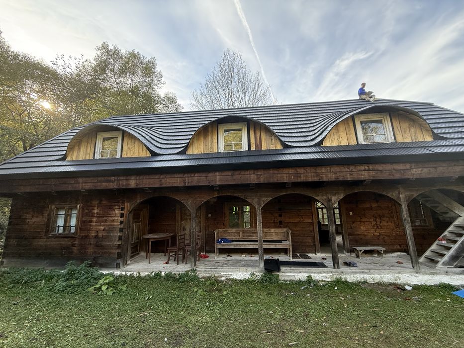 Constructii cabane din lemn/ acoperisuri/ A-frames/ case