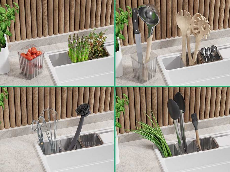 Бяла кухненска гранитна мивка Ню Йорк 80 Multispace 780 x 530 мм
-22%