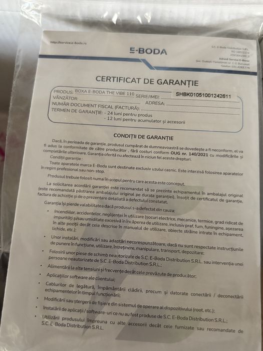 Boxă portabila E-Boda