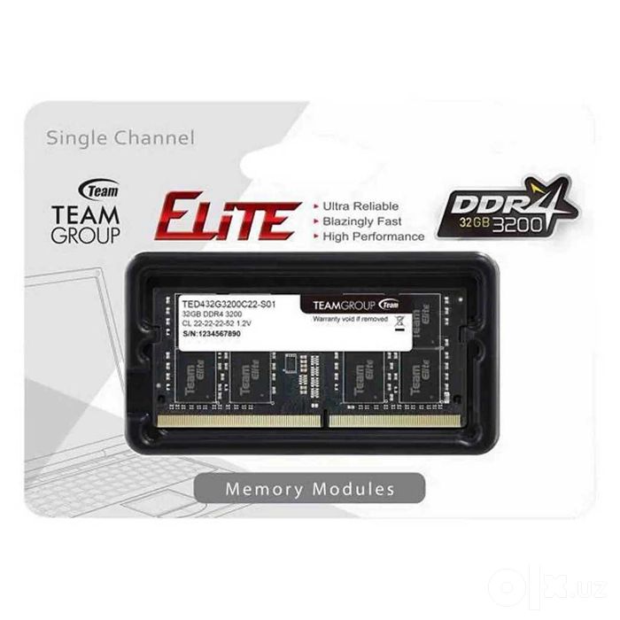 Оперативная память для ноутбука TEAMGROUP Elite DDR4 32GB