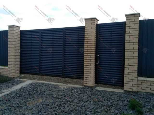 Забор жалюзи еврожалюзи