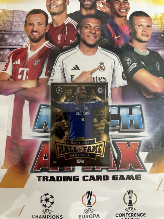 Cartonas Hall of Fame Drogba Chelsea Match Attax Topps UCL 2025/2026