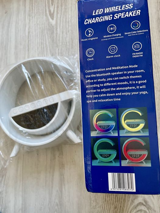 LED wireless charging speaker