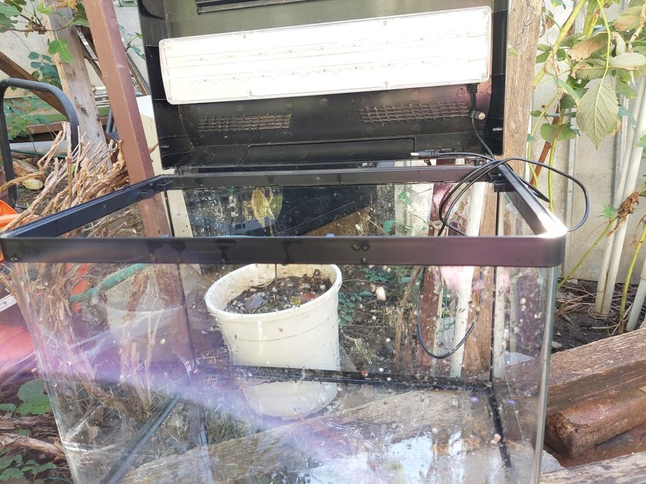 Acvariu de vinzare cu diferite accesorii 48L