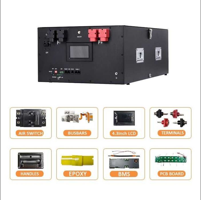 Продавам Li-Fe-PO4 батерия за соларни системи 48v 15kWh 5 г. гаранция