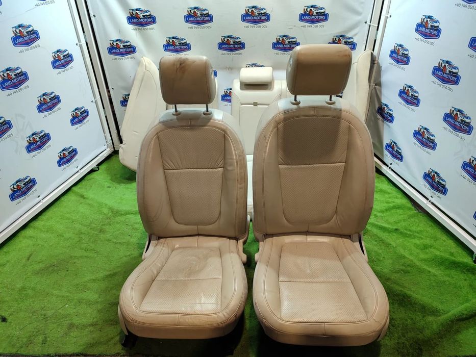 INTERIOR PIELE / SCAUNE REGLARE ELECTRICA + BANCHETE JAGUAR XF X250 3.0 DIESEL 2011 / BERLINA 2009-2015 + SCAUNE CU INCALZIRE COD OEM C2Z4992 / 8X23F632A22BD / C2Z9954 / 9X23F64810BA