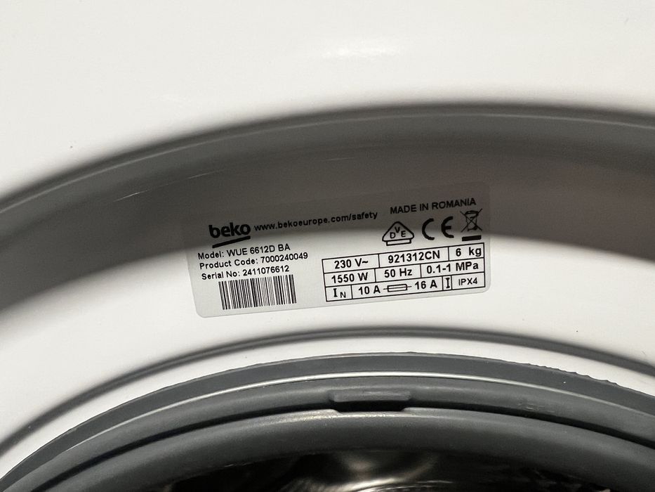 Пералня Beko WUE 6612D BA