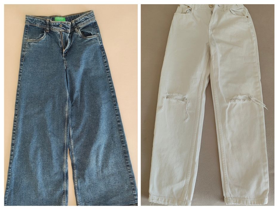 Benetton и Mango дънки 10-11 г.