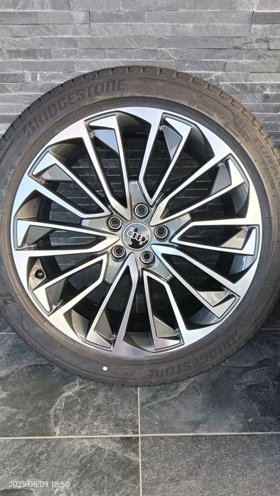 Jante originale audi A6 C8 "19, bicolor, Bridgestone 245 45 R19 AO