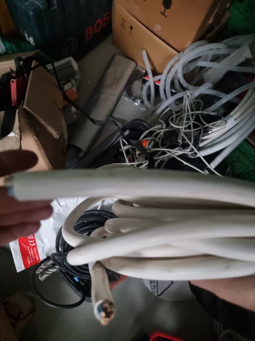 Cablu  curent  5×10         15 m