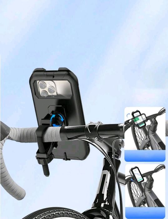 Водоустойчива стойка за мобилен телефон за велосипед