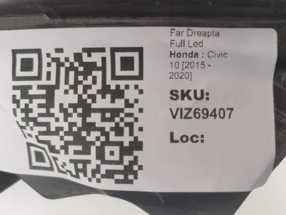 Хонда Сивик / Honda Civic 10 Десен фар Full Led Оригинал