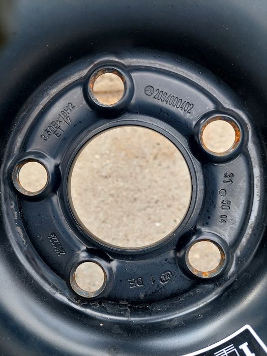 Мерцедес 16" Резервна джанта с гума тип патерица