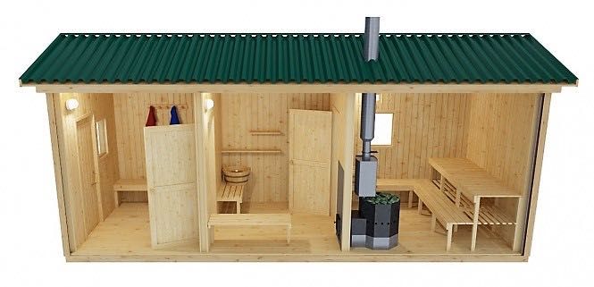 Баня из контейнера