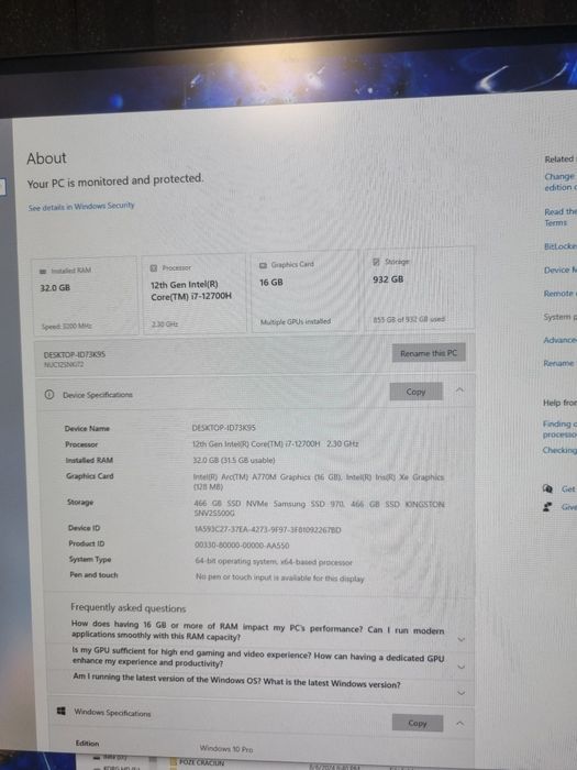 Intel NUC12SNK i7 12700h