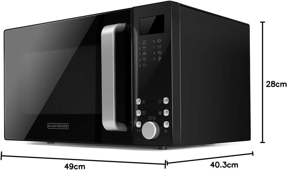 НОВА Микровълнова фурна с грил Black and Decker 900W  с Гаранция