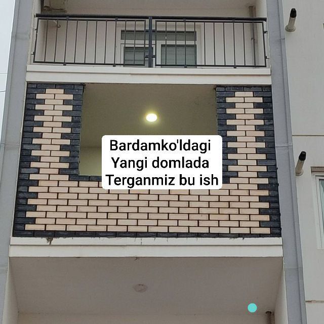 Balkonga g'isht teramiz