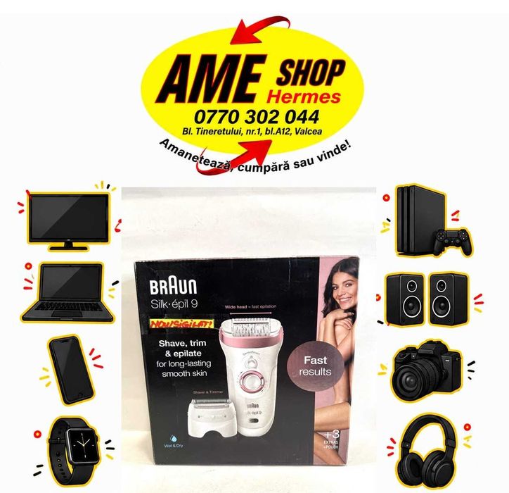Epilator Brauns Slik-epil 9 5378,  NOU/Sigilat!