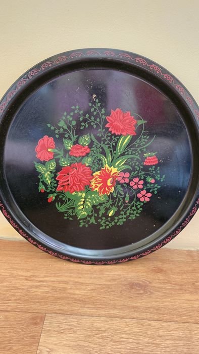 Советский железный поднос.