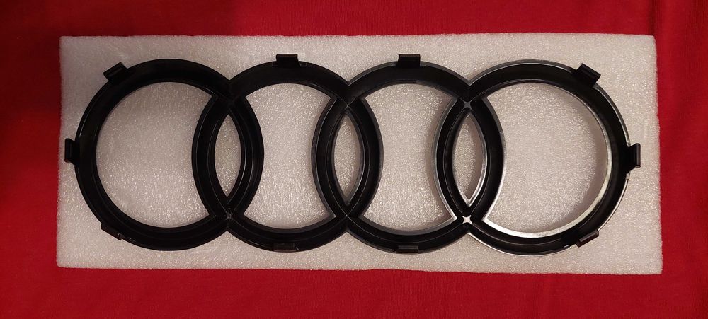 AUDI - Set embleme - negru - fata/spate