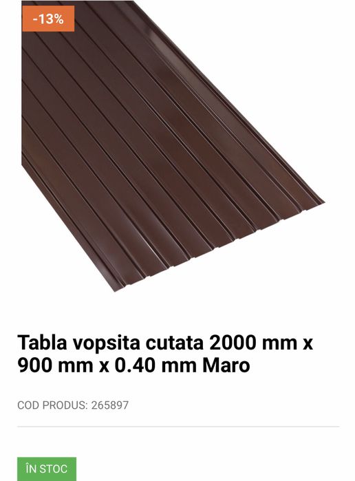 Tabla cutata maro la 2000x900mm