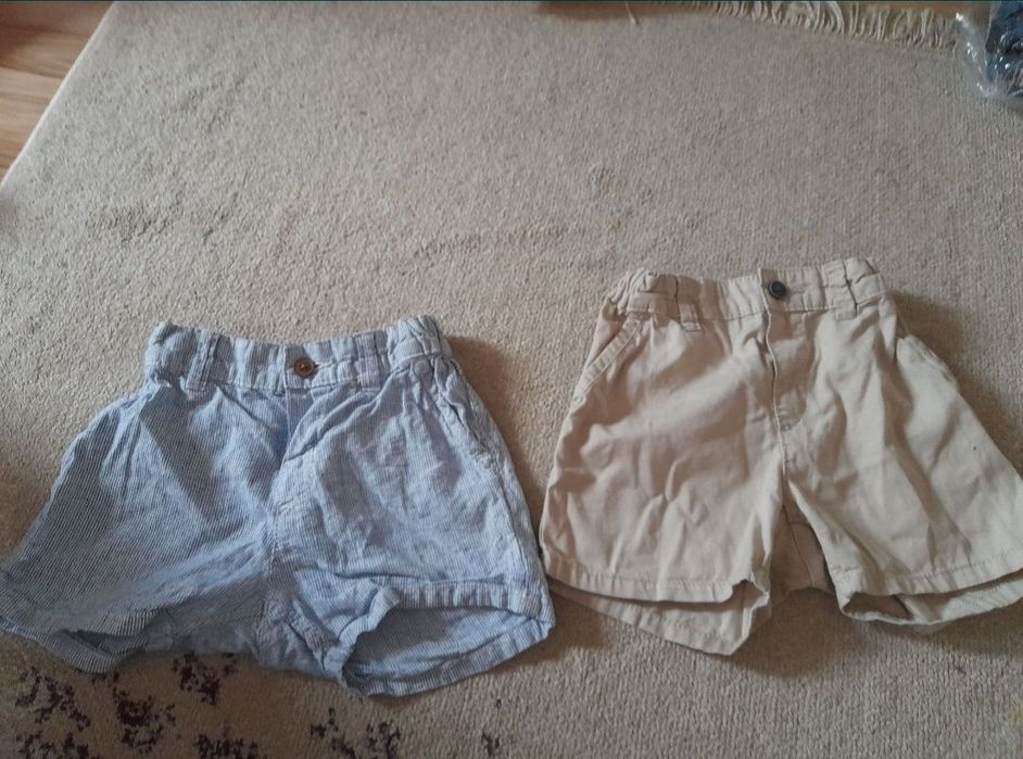 pantaloni scurti h&m fete fata fetita albastri 92  1 2 ani