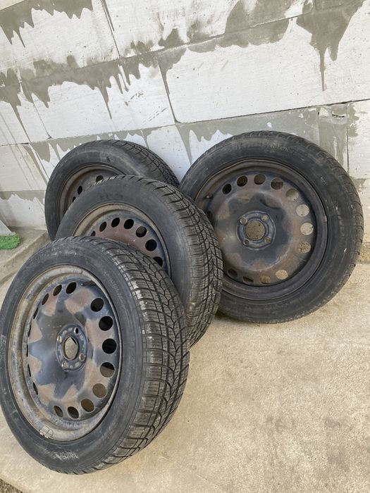 Jante cu cauciucuri 195/55/R16 M+S in 4 prezoane