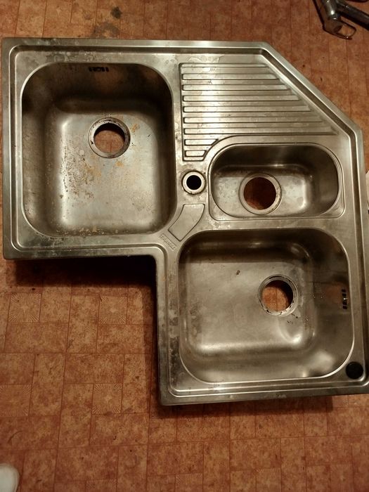 Кухня горни шкафове mdf и мивка с батерия (вкл. сифон)