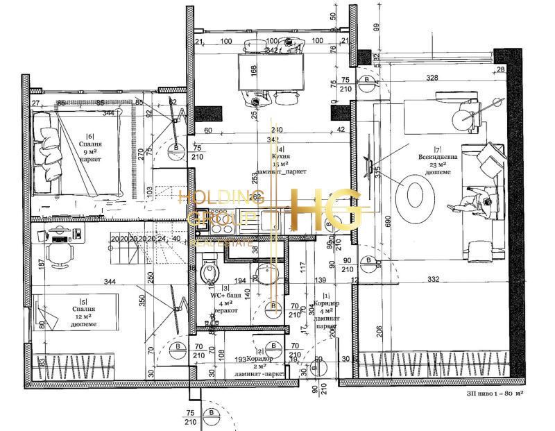 Продава се Четиристаен апартамент в Варна, Трошево - 104 кв.м за 1773 €/кв.м - Снимка #12