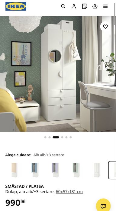 Dulapuri haine smastad ikea albe noi