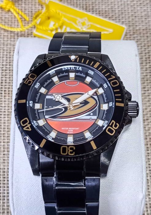 Ceas Invicta NHL Anaheim Ducks Quartz Orange Dial – Femei