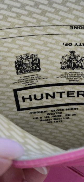 Сапоги Hunter, оригинал из UK