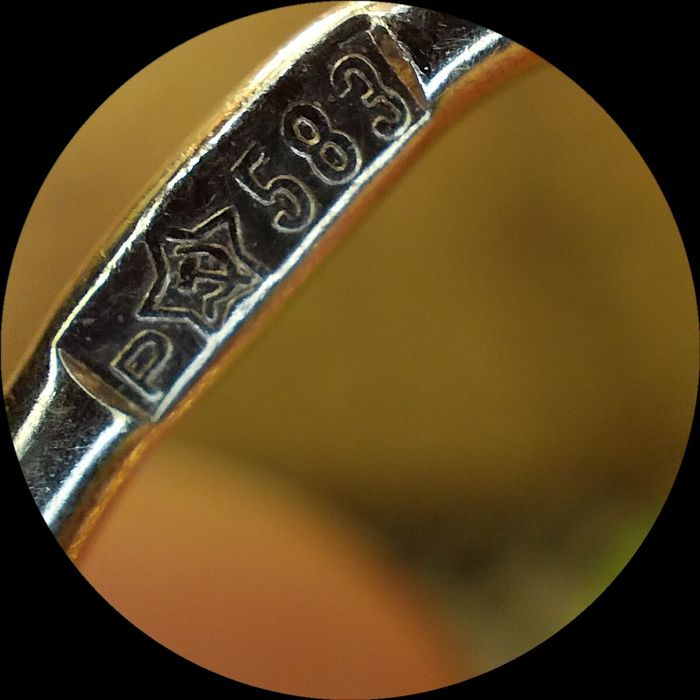 Советские серьги 583 пробы