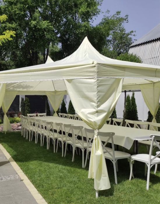 Столы, стулья и посуда на прокат