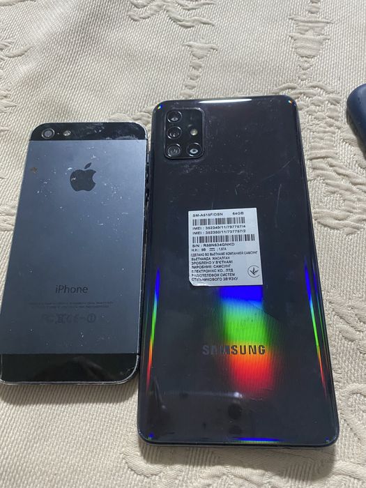 Samsung a51 iphone 5