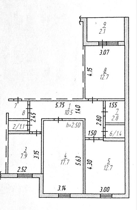 Продам 3ех комнатную квартиру