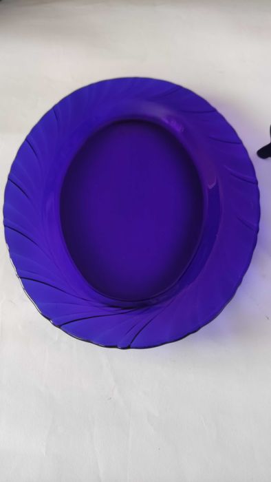 Големи и масивни френски овални чинии от закалено стъкло