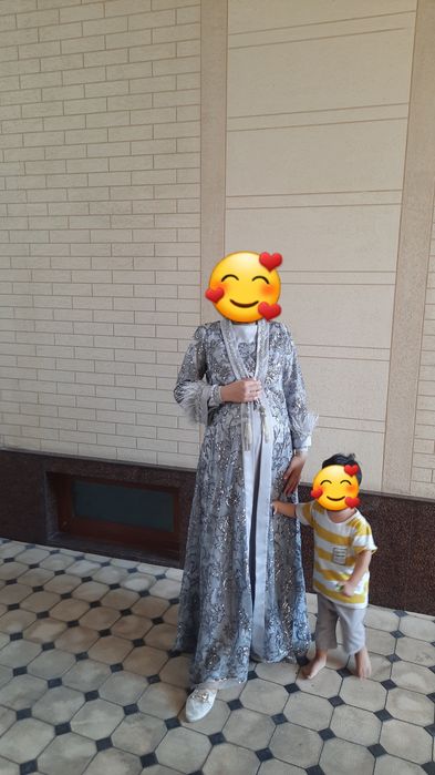 Abaya Dvoyka 100% qo'l mexnati toshlari qimmat