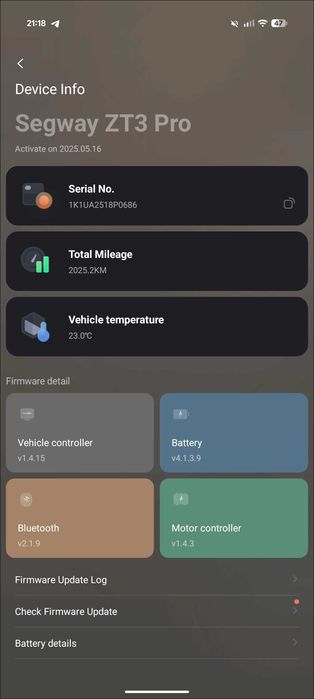 Электросамокат Segway ZT3 Pro