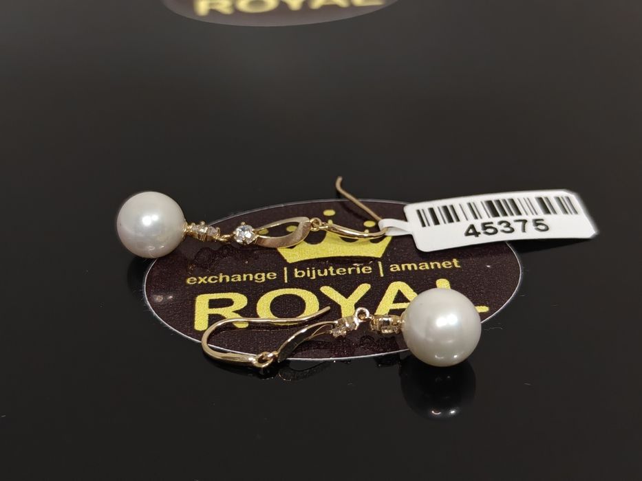 Bijuteria Royal: Cercei aur nou 14k/2.32 gr
