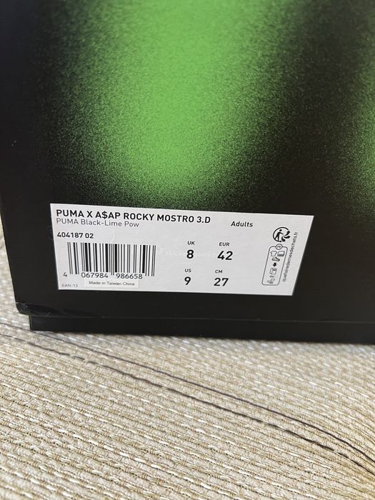 Маратонки Puma & Asap Rocky Mostro 3D limited edition